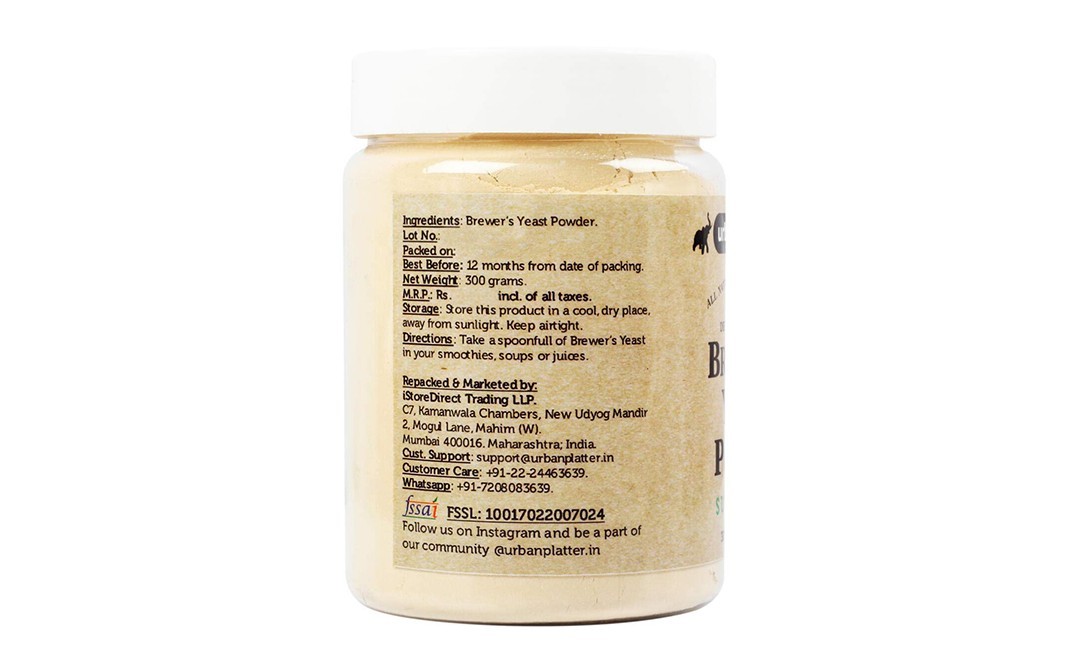 Urban Platter Brewer's Yeast Powder    Plastic Jar  300 grams